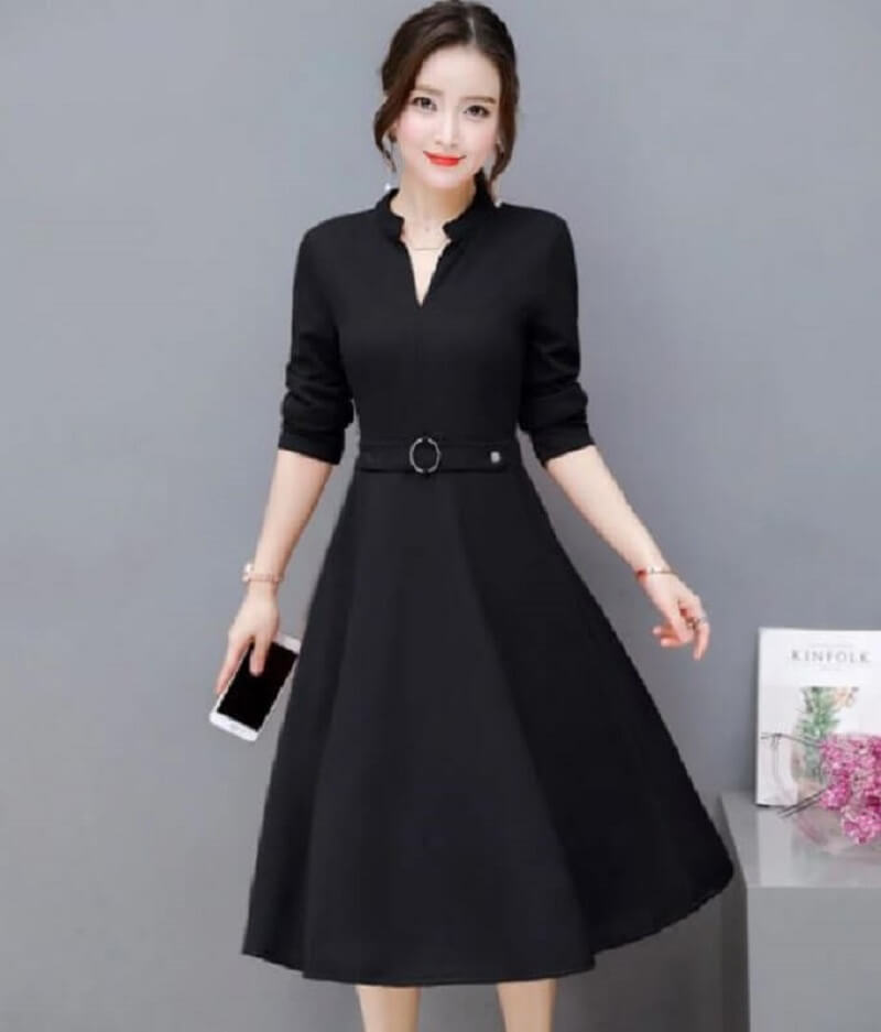 Váy dáng chữ A là vũ khí lợi hại cho người có vòng bụng lớn.