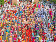 Lifestyle - 3.000 người đồng diễn áo dài trên phố đi bộ Nguyễn Huệ ngày 8/3