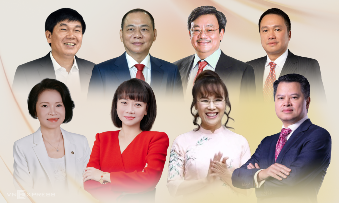 8 tỷ phú Việt Nam trong danh sách của Forbes năm 2026. Ảnh: Hoàng Khánh