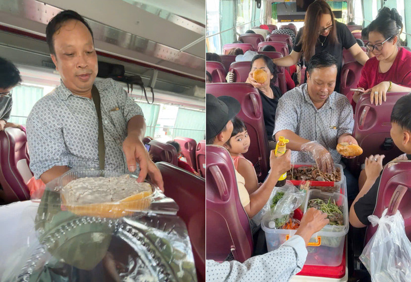 Gia đình tự chuẩn bị gần 100 ổ bánh mì khi đi du lịch 