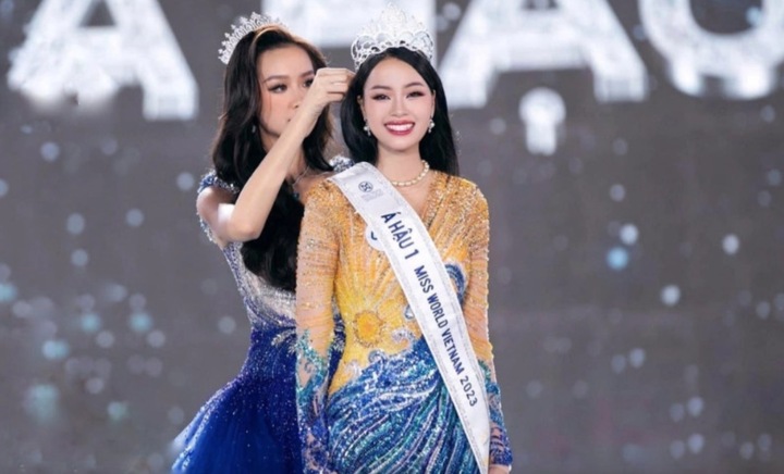 Đào Hiền đăng quang Á hậu 1 Miss World Vietnam 2023.