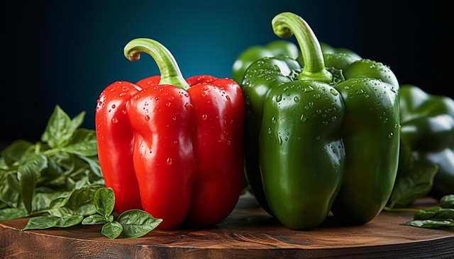 C&oacute; một số điểm kh&aacute;c biệt về h&agrave;m lượng carbohydrate v&agrave; vitamin trong ớt chu&ocirc;ng xanh v&agrave; ớt chu&ocirc;ng đỏ.