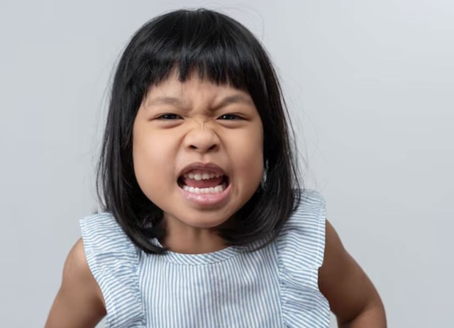 Một biểu hiện khác của EQ thấp ở trẻ là việc thường xuyên mất bình tĩnh: la hét, ném đồ, ăn vạ hoặc nổi giận dữ dội khi không được đáp ứng mong muốn. Ảnh minh họa