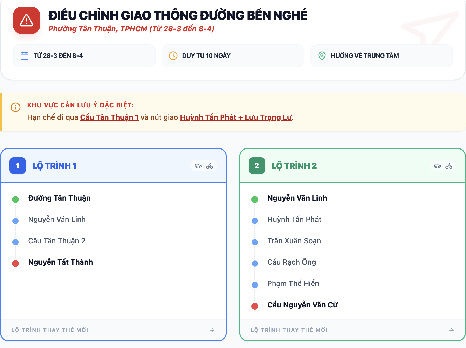 Điều chỉnh giao thông một tuyến đường ở TPHCM trong 10 ngày - 4
