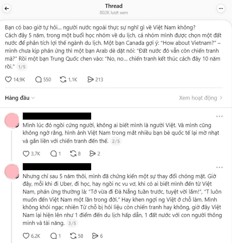 Hình ảnh đất nước Việt Nam đang dần thay đổi trong mắt bạn bè quốc tế, trở thành điểm đến thân thiện, hút khách du lịch.