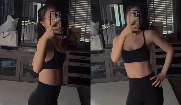 Vóc dáng Trâm Anh sau 18 ngày sinh.