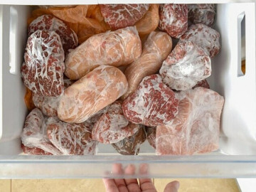 Dấu hiệu thực phẩm đông lạnh đã đến lúc cần bỏ