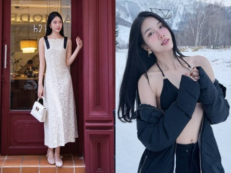 Con dâu Á hậu của hiệu trưởng trường đại học hiếm hoi đăng ảnh bikini gây "chấn động", khoe vóc dáng vạn người mê