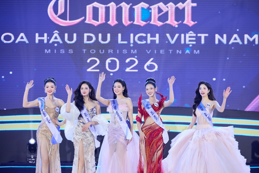 Top 5 chung cuộc của đêm Chung kết Hoa hậu Du lịch Việt Nam 2026.