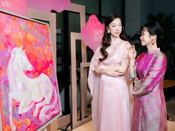 Nữ hoạ sĩ Vương Linh thổi hồn đương đại cho truyền thuyết "Sơn Tinh - Thuỷ Tinh"