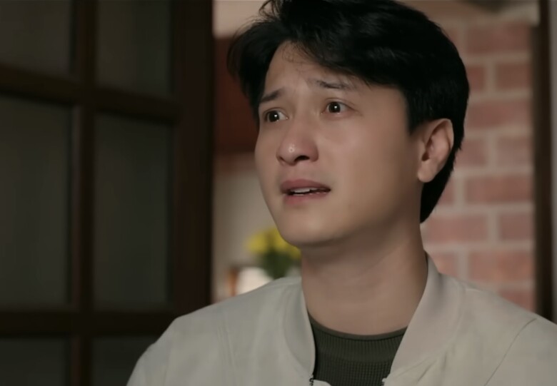 Diễn xuất của Huỳnh Anh trong cảnh vạch mặt vợ sắp cưới nhận mưa lời khen.