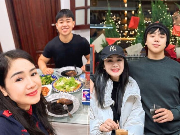 NSND đẹp tới mức "hơn 30 năm không ai sánh bằng", tuổi 57 vẫn trẻ trung, đứng cạnh con trai như "2 chị em"