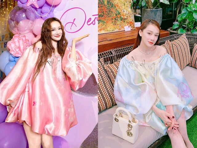 Nhã Phương được khen khi diện đầm bình dân đi đẻ