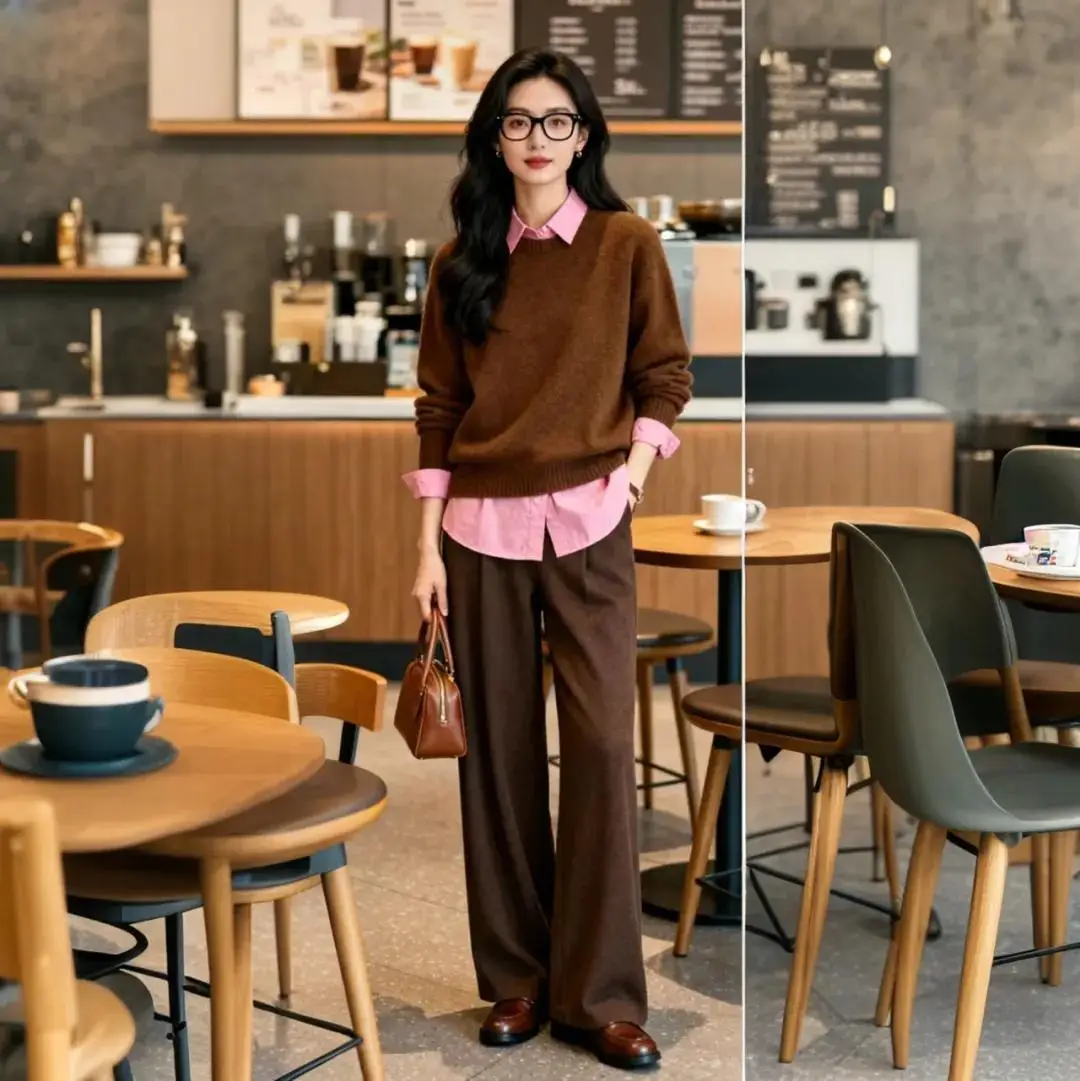 5 công thức phối áo sơ mi với áo len hot rần rần mùa đông này, chị em công sở mặc lên là thấy sang ngay - 1