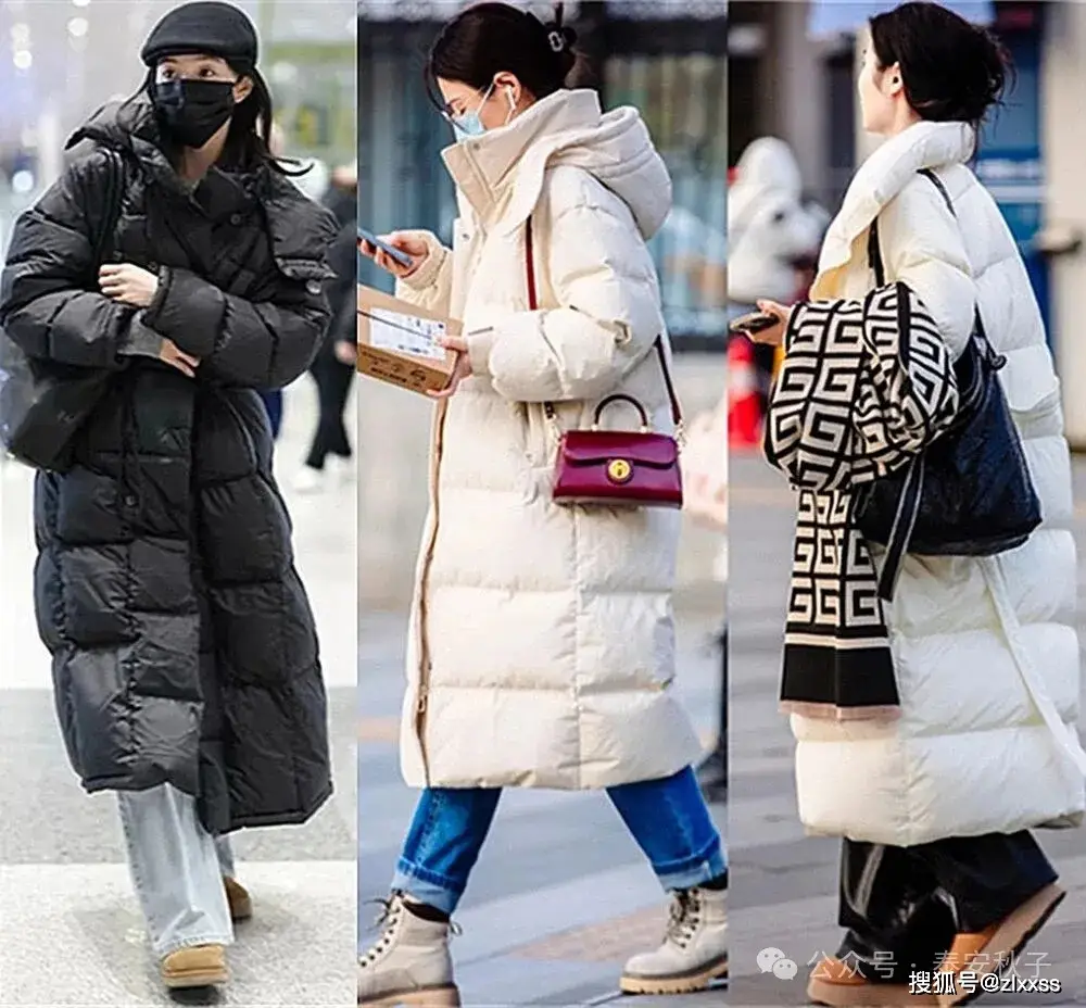 Ngược lại, với những cô nàng cao ráo, hơi mũm mĩm, áo phao dáng rộng kết hợp cùng quần jeans ôm sát sẽ tạo nên tỷ lệ trên rộng - dưới gọn đầy cuốn hút, vừa cá tính lại rất “ăn ảnh” trong mùa đông.