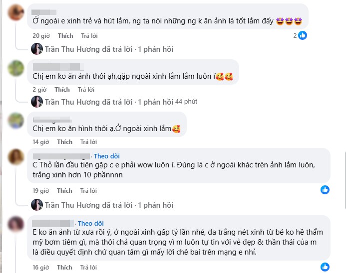 Dưới bài đăng của Hương Baby, nhiều người lên tiếng bênh vực cô.