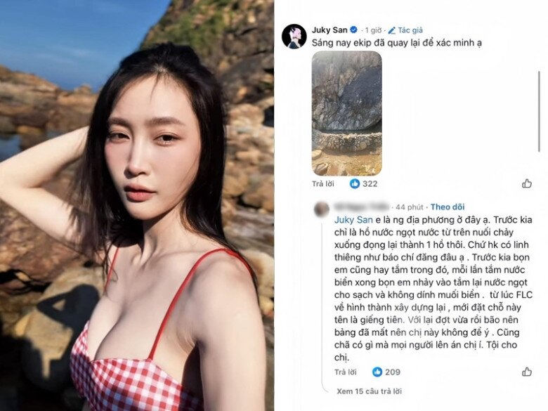 Một cư dân mạng nhận là dân địa phương cũng đã lên tiếng giải thích cho nữ ca sĩ.