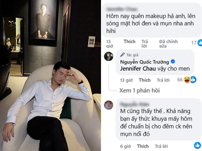 Nam diễn viên trả lời lại bình luận của cư dân mạng với giọng điệu hài hước, nhẹ nhàng.