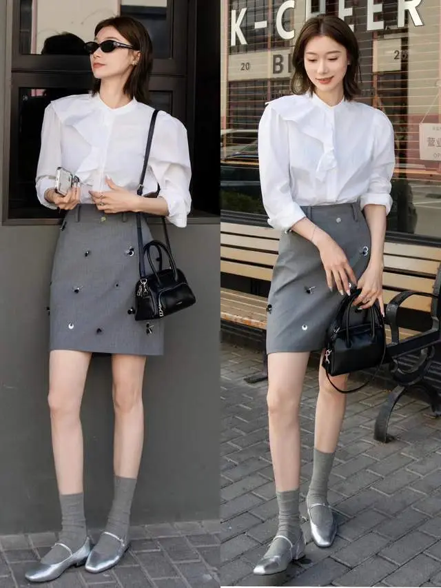 Chân váy ngắn mùa xuân phối với những kiểu áo này là chuẩn mốt, phong cách amp;#34;thăng hạngamp;#34; ngay từ lần diện đầu tiên - 11