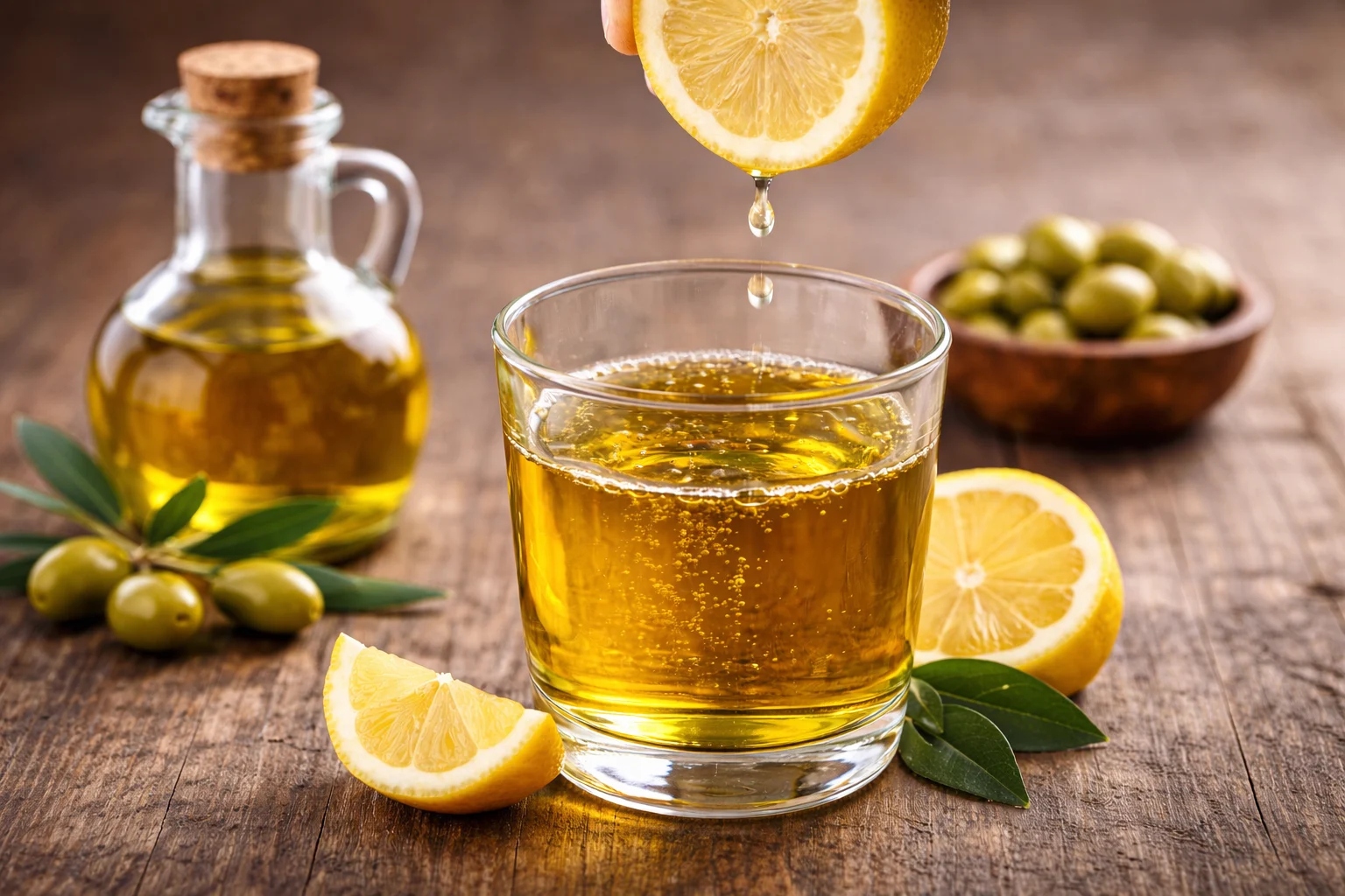 Dầu ô liu và chanh đều có tác dụng nhất định đối với làn da và chống lão hóa.