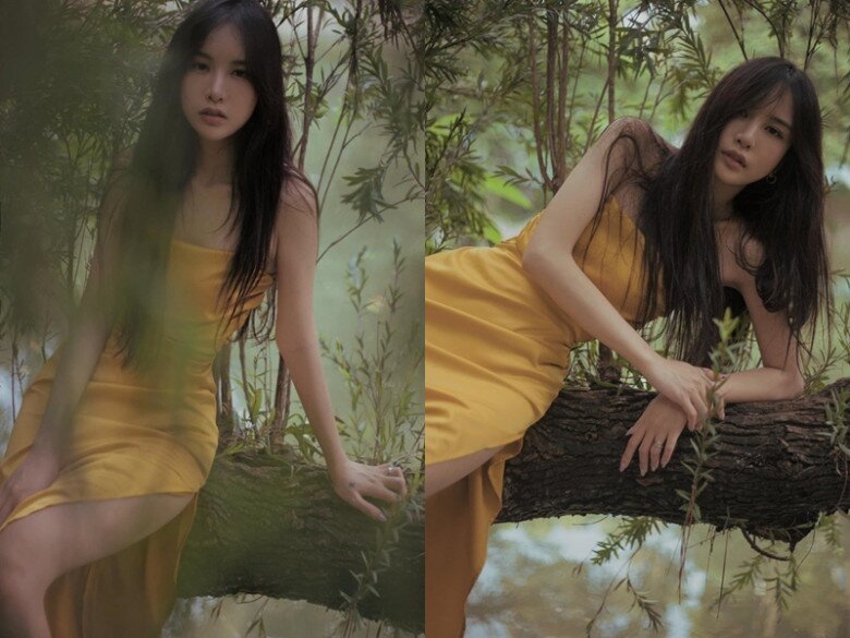 Nhan sắc mong manh tựa nàng thơ của Jenna Anh Phương.