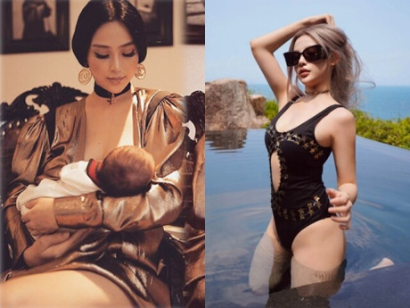 Thời trang - Mẹ 2 con xinh như búp bê, sống sang chảnh trong lâu đài 80 tỷ, diện nguyên "cây" hàng hiệu bế con mới sinh