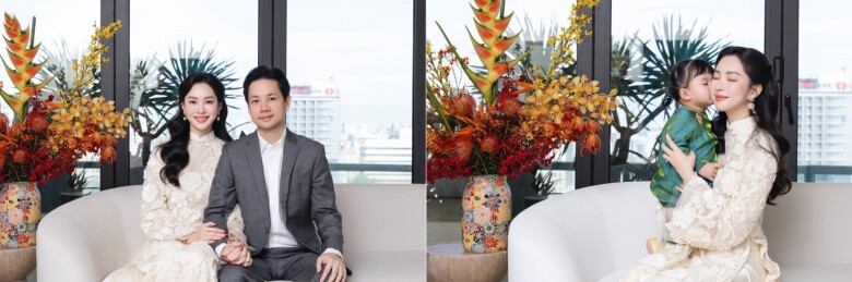 Hoa hậu Đặng Thu Thảo khoe nhan sắc amp;#34;thần tiên tỷ tỷamp;#34; trong loạt áo dài ngày Tết - 1