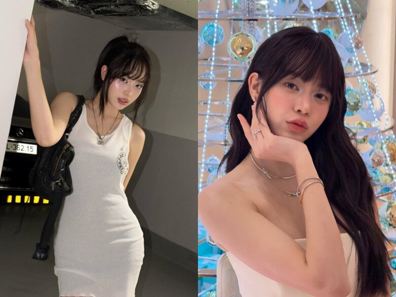 Hoa hậu Thanh Thủy gây chú ý với tóc mái bằng dễ thương.