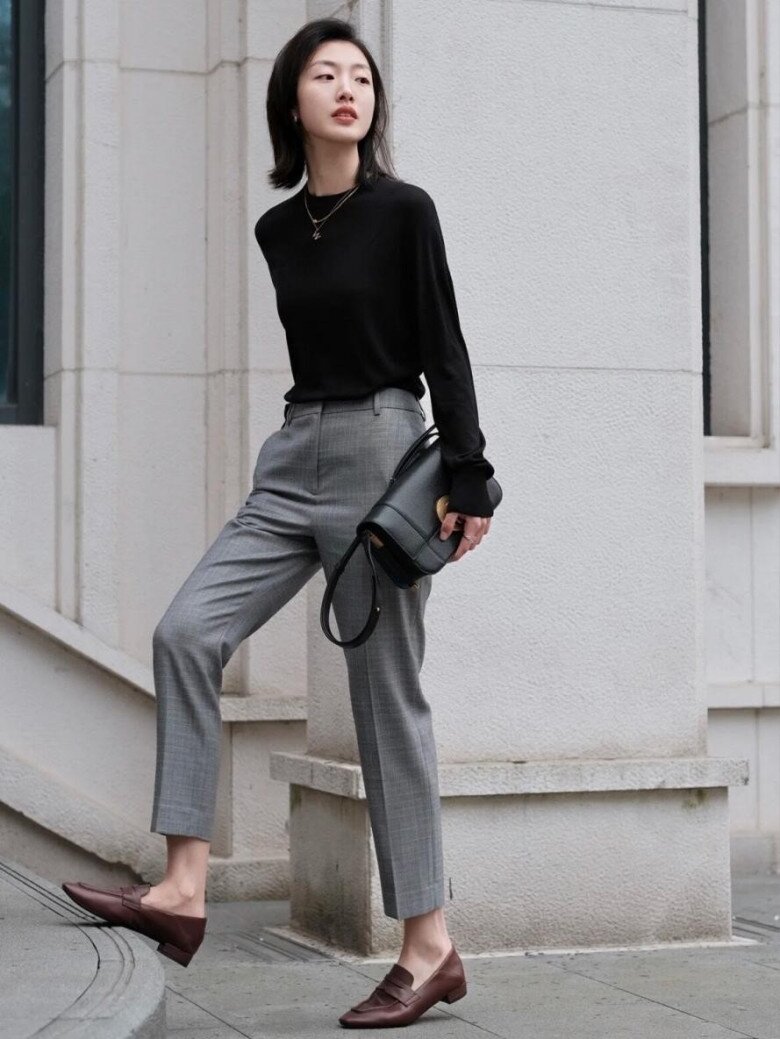Không chỉ quần ống rộng, kiểu quần này cũng là “chân ái” mặc quanh năm của nàng công sở, dáng nào mặc cũng đẹp - 8