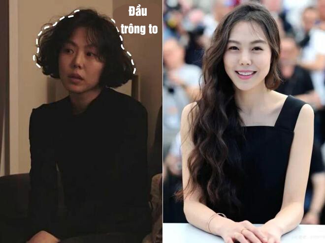 Ngược lại, ngay cả những nữ nghệ sĩ nổi tiếng sở hữu nhan sắc tự nhiên cũng có thể trông kém tươi trẻ nếu chọn sai độ dài và kiểu xoăn, như trường hợp của Kim Min Hee.