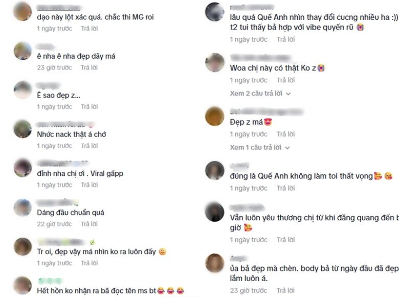 Cư dân mạng đồng loạt dành nhiều lời khen ngợi cho hình ảnh mới này của Quế Anh.