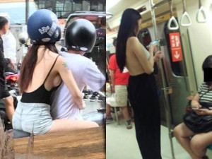 Cô gái bị mỉa mai vì mặc áo khoét sâu "phơi" vòng 1 giữa phố, bạn trai lên tiếng liền khiến dân mạng "quay xe"