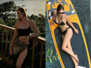 "Cô trưởng phòng" có đường cong cực phẩm từng khiến con trai Lại Văn Sâm than "không dám ngắm", chăm diện đồ bơi bé xíu