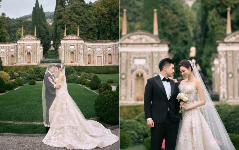 Loạt ảnh cưới chụp ở châu Âu lần đầu được công bố của Hoa hậu Đỗ Thị Hà - 1