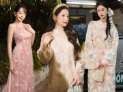 Thời trang - Chưa biết mua áo dài Tết kiểu gì, chị em tham khảo loạt mẫu nâng tông da lại tôn dáng từ các mỹ nhân Việt