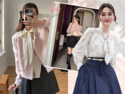 Thời trang - Mùa xuân năm nay, kiểu áo sơ mi này bất ngờ hot trở lại: Thanh lịch, đẹp tinh tế, rất hợp với chị em công sở