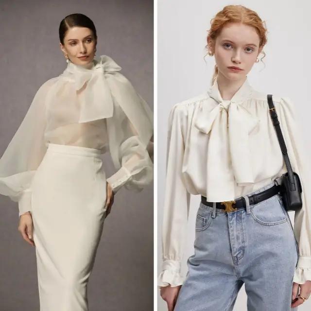 Mùa xuân năm nay, kiểu áo sơ mi này bất ngờ hot trở lại: Thanh lịch, đẹp tinh tế, rất hợp với chị em công sở - 5