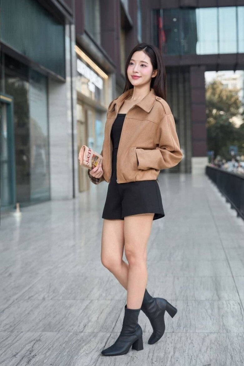 Bốt cổ ngắn giữ ấm tốt, tạo hiệu ứng chân dài và vóc dáng cao ráo