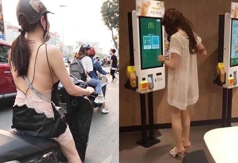 Váy ngủ vốn được xem là món đồ chỉ dành cho không gian riêng tư trong phòng ngủ. Thế nhưng không ít chị em lại chẳng ngại diện những chiếc váy mỏng nhẹ như "cánh chuồn" ra phố.