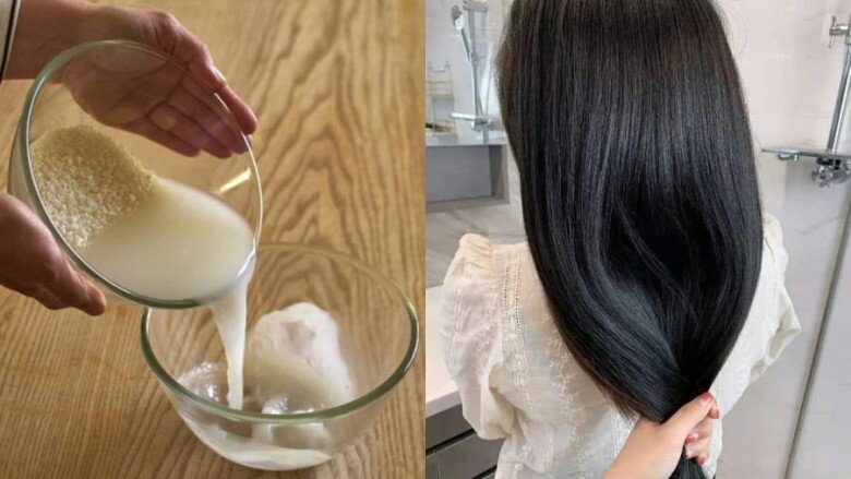 Nước vo gạo từ lâu đã được xem là một phương pháp làm đẹp tóc.