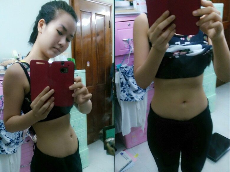 Vóc dáng Võ Hạ Trâm cách đây hơn 10 năm khi cô đã giảm xuống 46kg và đang nỗ lực để giảm còn 43kg.