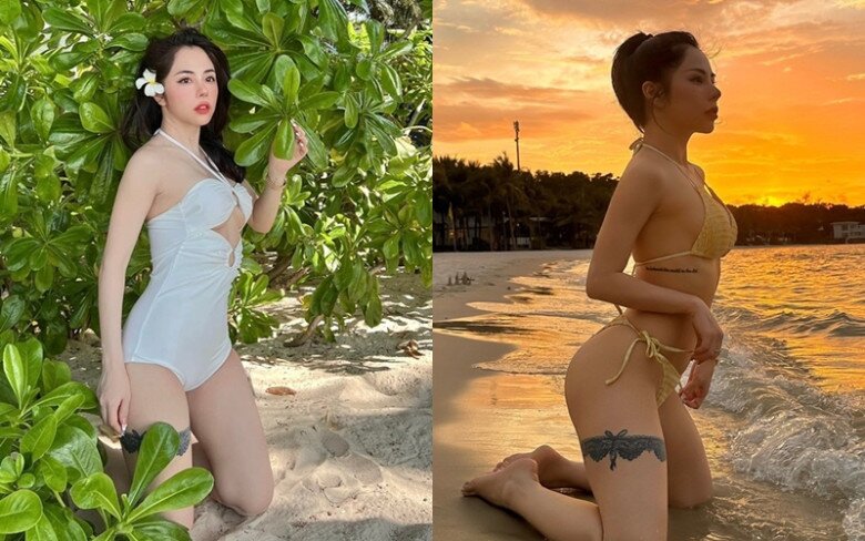 Bà mẹ 1 con không ít lần thiêu đốt mọi ánh nhìn khi diện bikini.