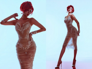 Đẹp - Gần triệu lượt xem hoa hậu Quế Anh "lột xác" với mái tóc đỏ, body uốn lượn quyến rũ khiến fan đòi đi thi lại gấp