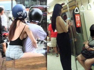 Cô gái bị mỉa mai vì mặc áo khoét sâu "phơi" vòng 1 giữa phố, bạn trai lên tiếng liền khiến dân mạng "quay xe"