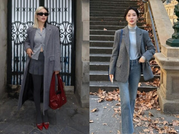 Thời trang - Không phối với đen trắng, tôi chỉ chọn đúng 3 màu mặc với đồ xám khiến mọi outfit trông đắt tiền như con nhà giàu