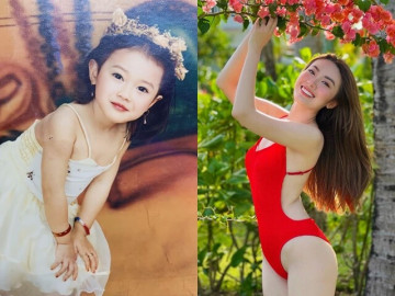 Đẹp - Mỹ nhân Cách Em 1 Milimet ngày bé xinh như thiên thần, 17 tuổi đóng cảnh hot với anh thợ xây, U30 khoe cặp đào quyến rũ