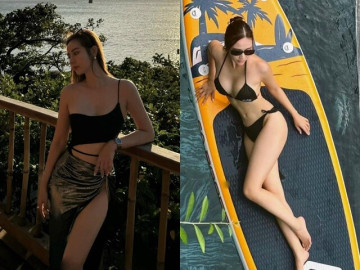 Cô trưởng phòng có đường cong cực phẩm từng khiến con trai Lại Văn Sâm than không dám ngắm, chăm diện đồ bơi bé xíu