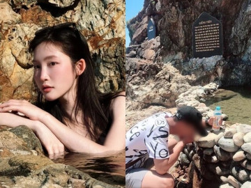 Em xinh xin lỗi sau khi gây tranh cãi vì mặc bikini ngâm mình vào Giếng Tiên, chính quyền địa phương vệ sinh khu vực