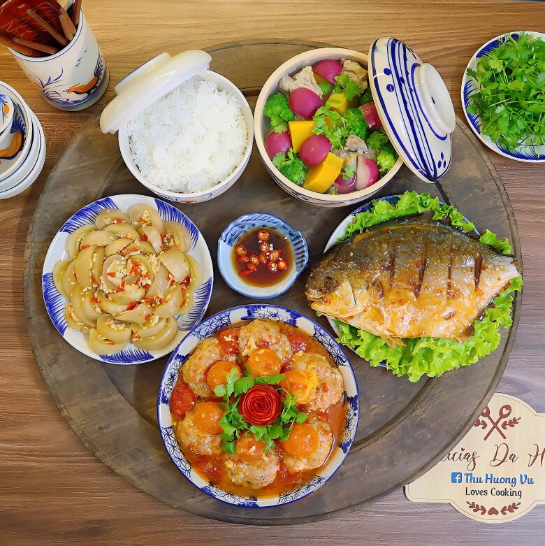 Thực đơn hấp dẫn.