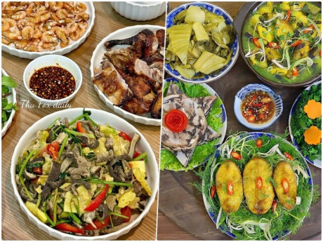 Gợi ý loạt mâm cơm nhà chuẩn cơm mẹ nấu, làm nhanh ăn gọn, ai cũng mê